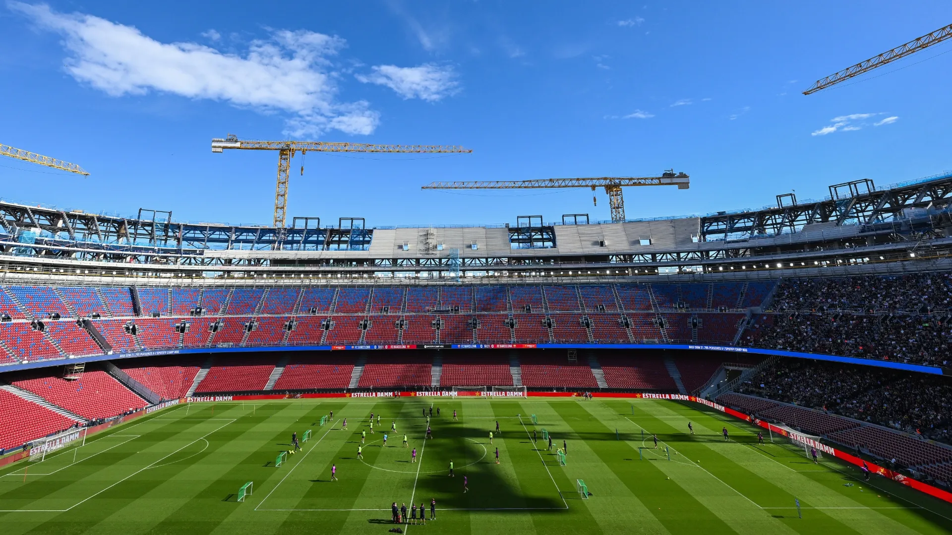 Camp Nou stadium has been undergoing renovations since 2023.