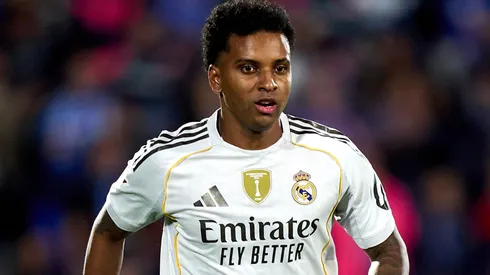 Rodrygo Goes of Real Madrid in action during the LaLiga EA Sports match.