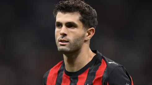 Christian Pulisic of AC Milan during a Coppa Italia match.