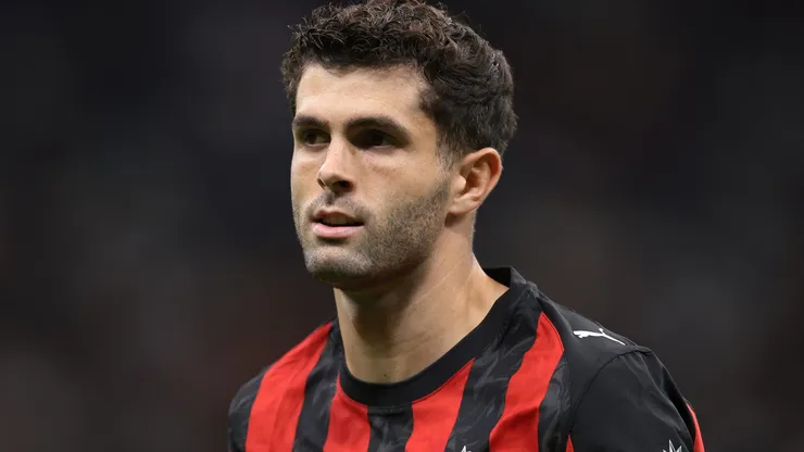 Christian Pulisic of AC Milan during a Coppa Italia match.
