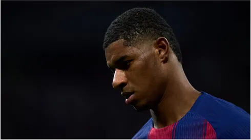 Barcelona forward Marcus Rashford.