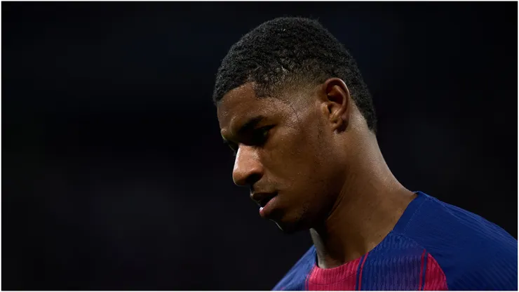 Barcelona forward Marcus Rashford.
