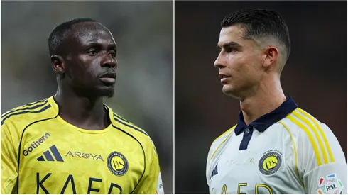 Al Nassr stars Sadio Mane and Cristiano Ronaldo.
