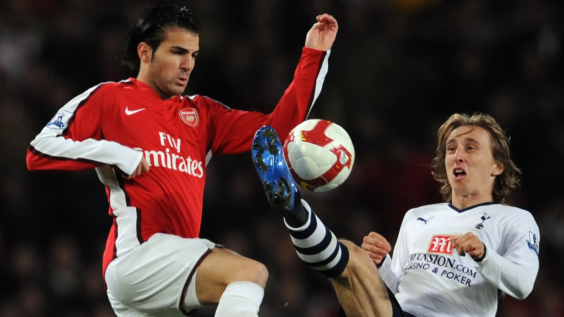 Luka Modric of Tottenham Hotspur in his first North London derby.