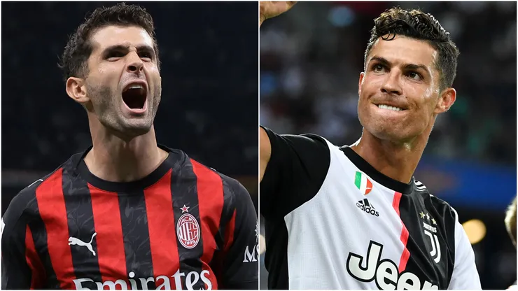 Christian Pulisic (left) and Cristiano Ronaldo (right)