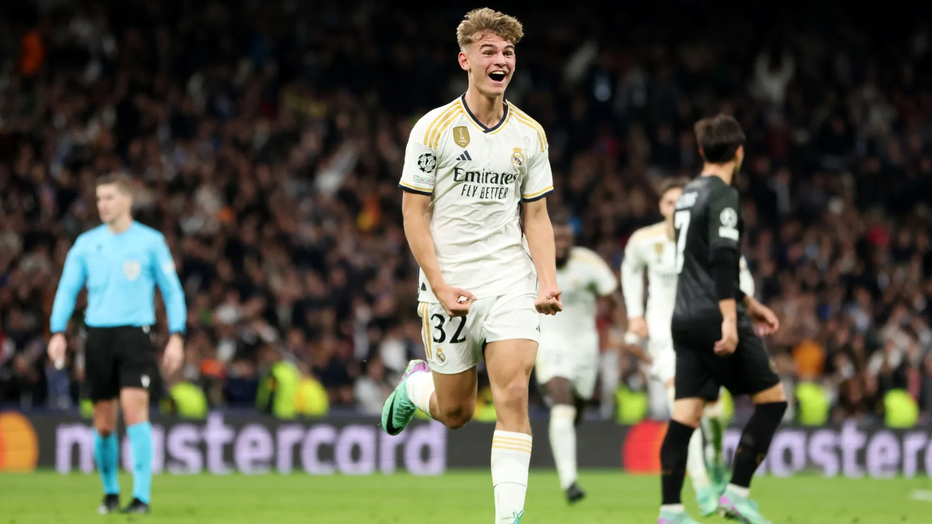 Nico Paz scored one goal in eight games with Real Madrid.