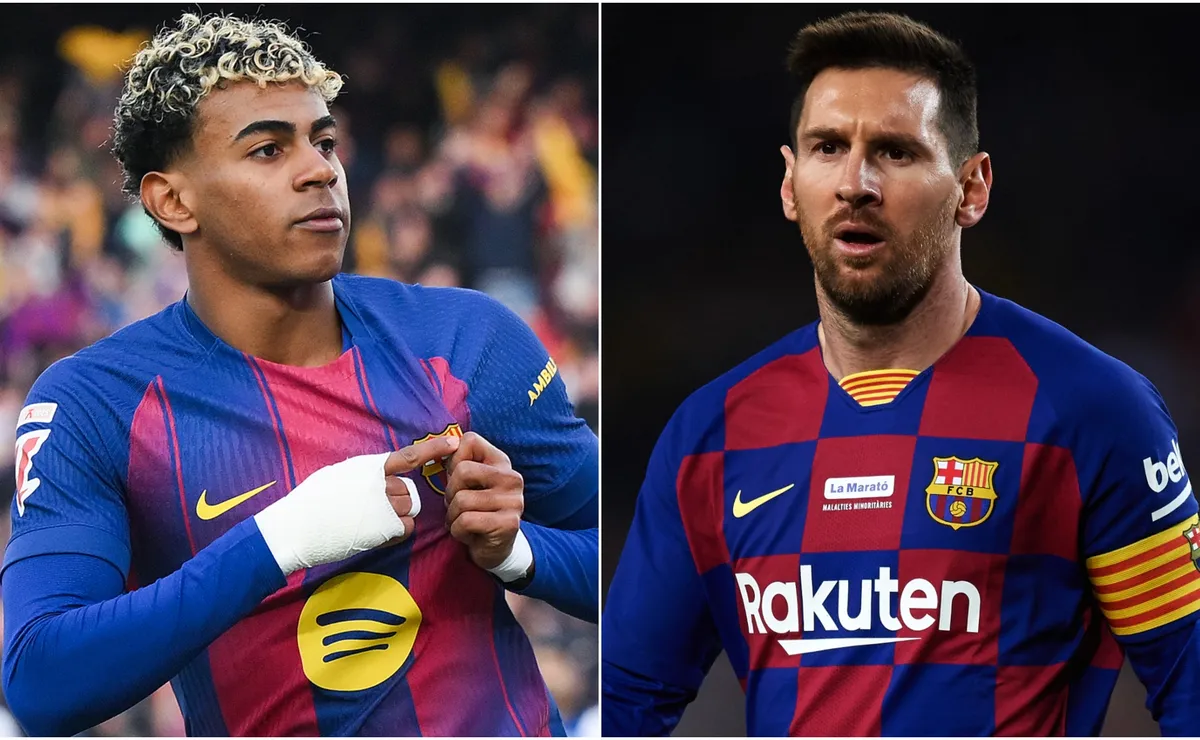 لامين يامال يتفوق على ليونيل ميسي في السنوات الثلاث الأولى بعد ظهوره الأول مع برشلونة بأرقام قياسية لامين يامال يتفوق على ليونيل ميسي في السنوات الثلاث الأولى بعد ظهوره الأول مع برشلونة بأرقام قياسية