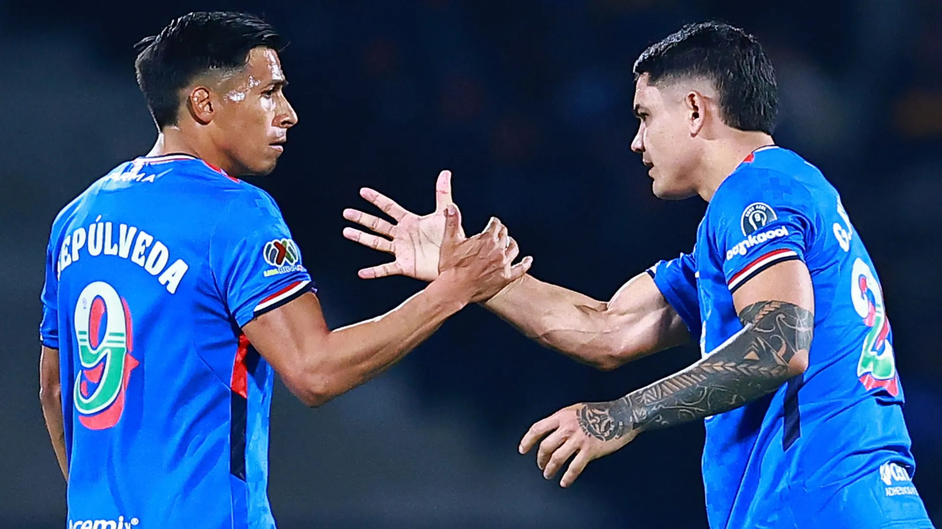 Cruz Azul's Gabriel Fernandez and Angel Sepulveda