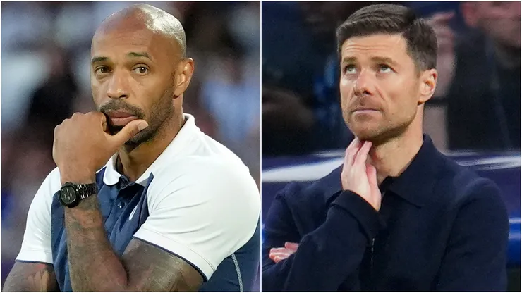 French legend Thierry Henry and Xabi Alonso, Head Coach of Real Madrid.