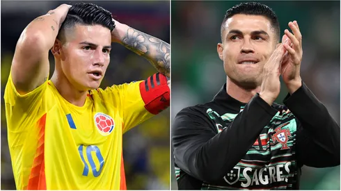 Cristiano Ronaldo (left) and James Rodriguez (right)