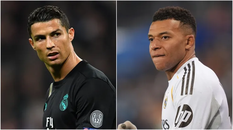 Cristiano Ronaldo and Kylian Mbappe of Real Madrid.
