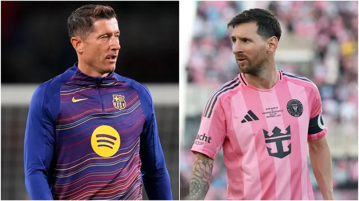 Lionel Messi and Robert Lewandowski.