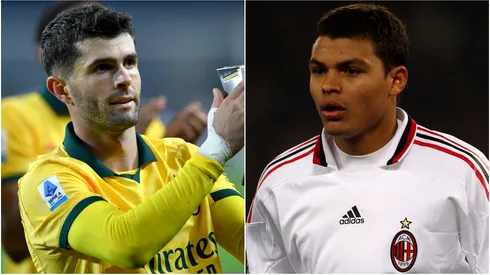 Christian Pulisic (left) and Thiago Silva (right)