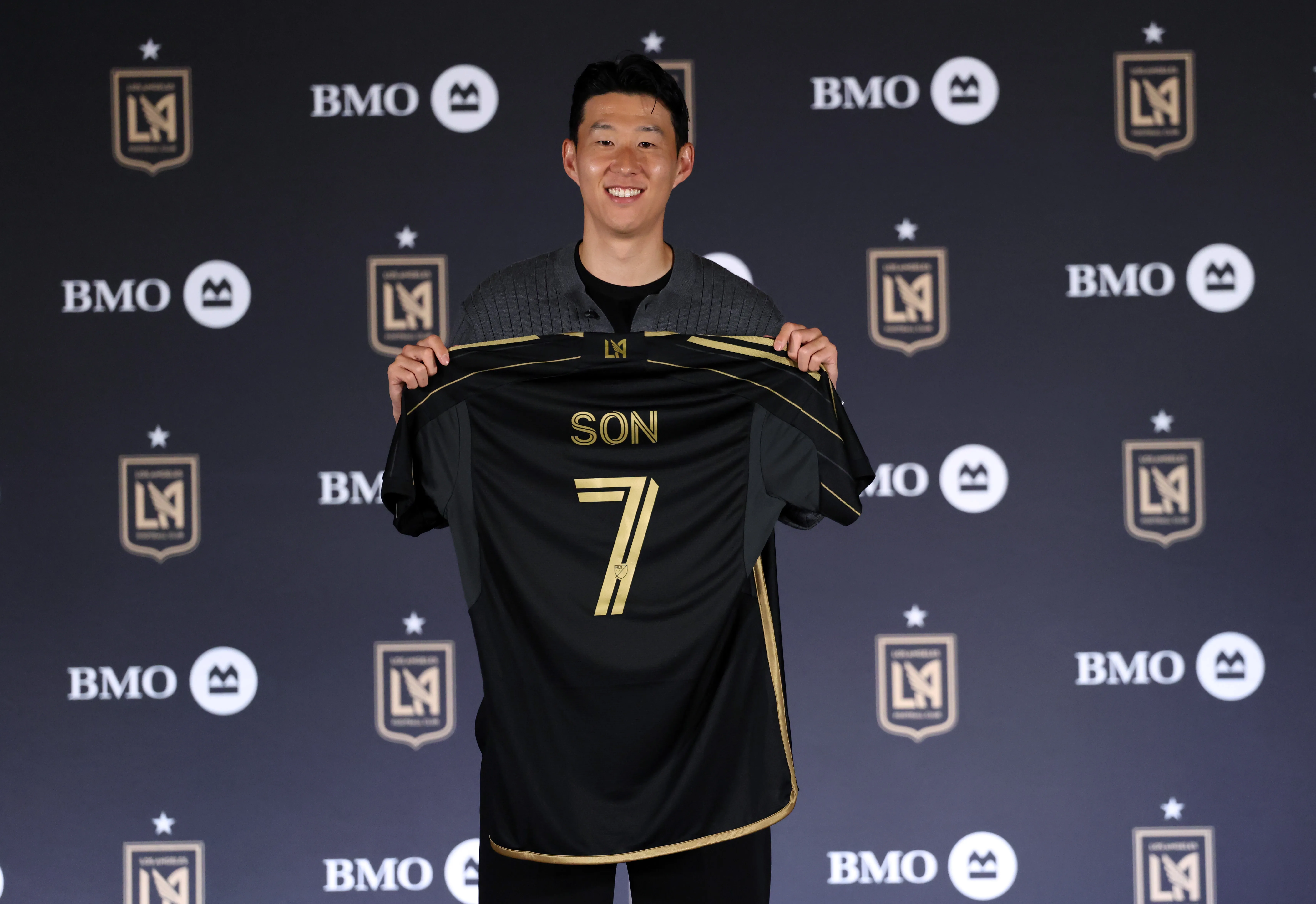 Son Heung-Min presentation at Los Angeles FC as the MLS transfer record in the middle of the 2025 season.