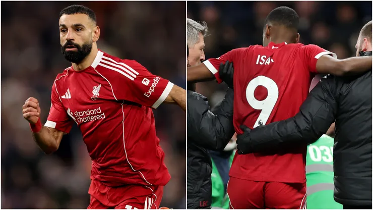 Mohamed Salah (left) and Alexander Isak (right)