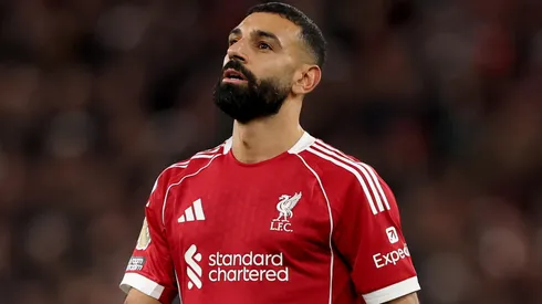 Mohamed Salah of Liverpool during the Premier League match.