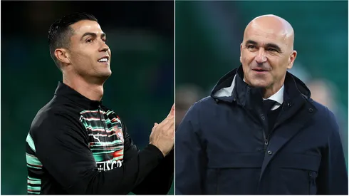 Portugal's Cristiano Ronaldo and Roberto Martinez.