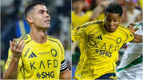 Al Nassr stars Cristiano Ronaldo and Wesley Gassova.
