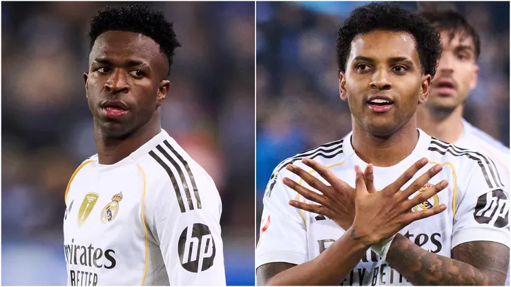 Real Madrid's Vinicius Jr and Rodrygo.