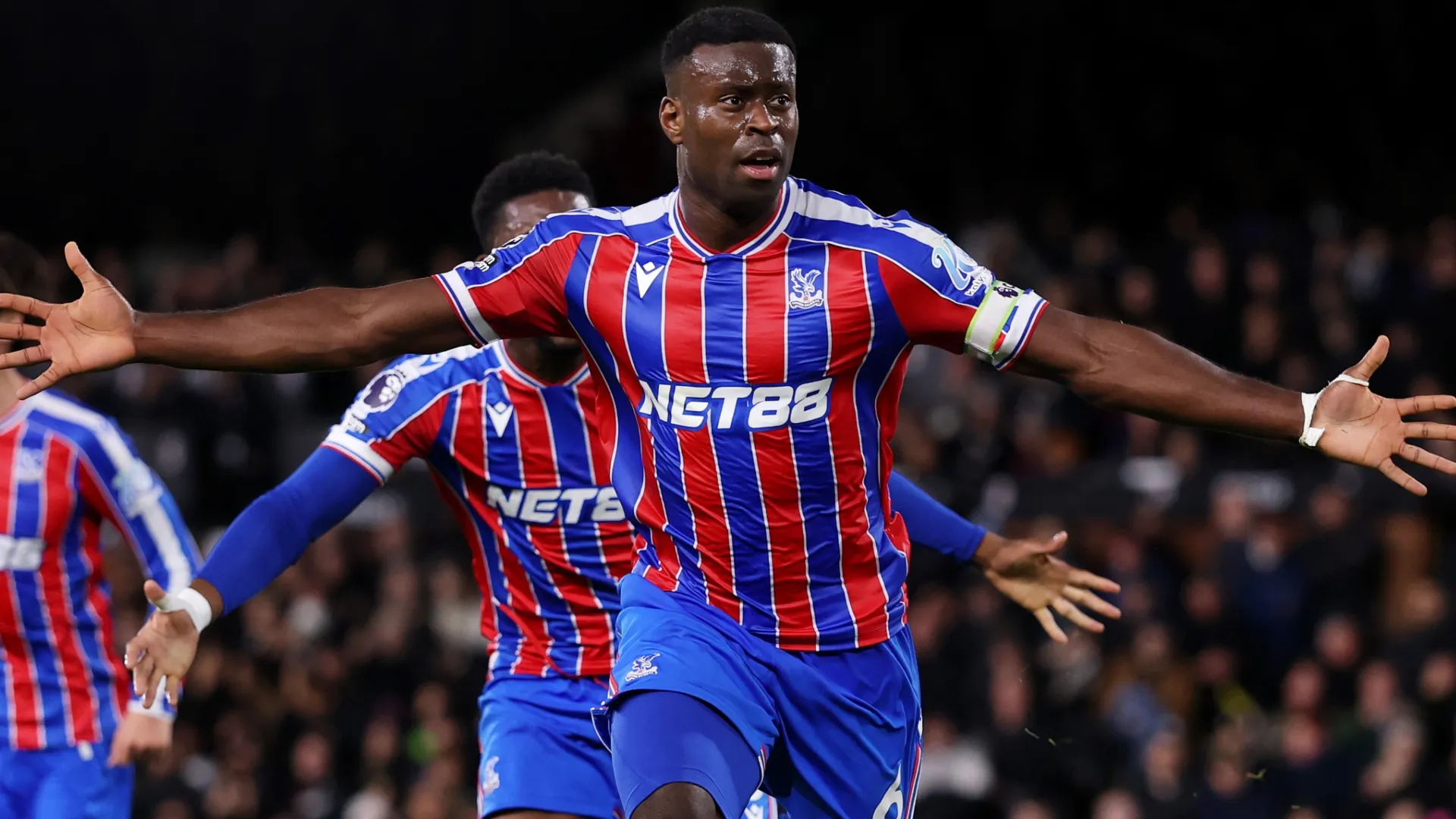 Crystal Palace star Marc Guehi celebrating a goal