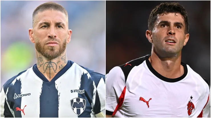 Sergio Ramos (left) and Christian Pulisic (right)
