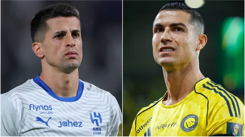 Joao Cancelo (left) and Cristiano Ronaldo (right)