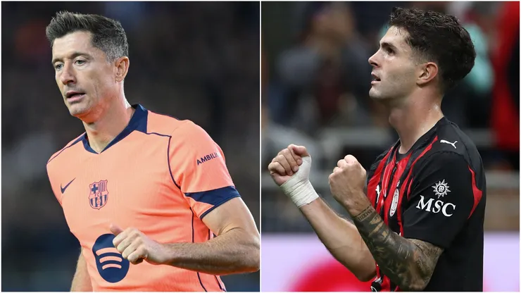 Lewandowski's Barcelona are reportedly after a forward also targeted by Pulisic's Milan.