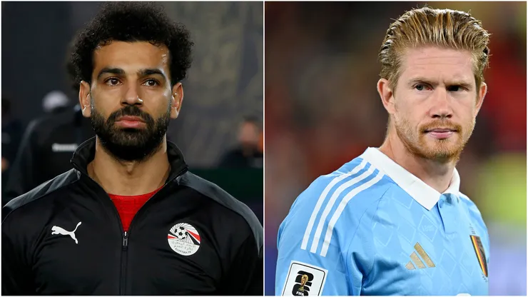 Mohamed Salah (left) and Kevin de Bruyne (right)
