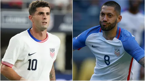 Christian Pulisic (left) and Clint Dempsey (right)