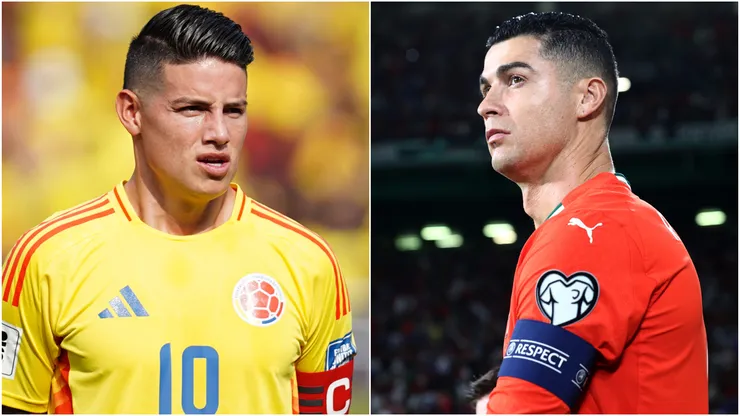 Cristiano Ronaldo (left) and James Rodriguez (right)
