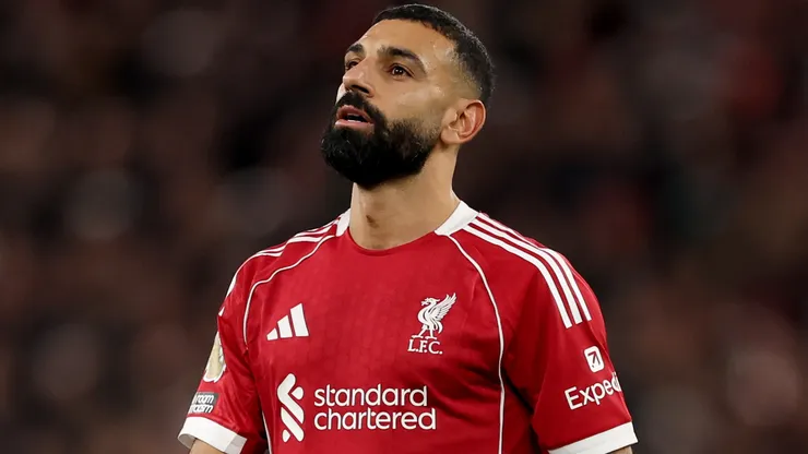 Mohamed Salah of Liverpool during the Premier League match.
