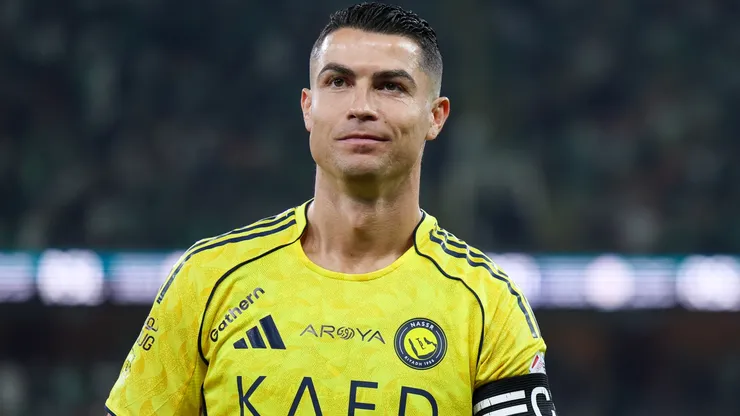 Cristiano Ronaldo of Al Nassr looks on prior to the Saudi Pro League match.
