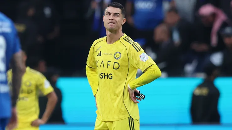 Cristiano Ronaldo of Al-Nassr reacts
