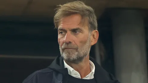 Jurgen Klopp, Global Head of Soccer Red Bull group, is looking on.