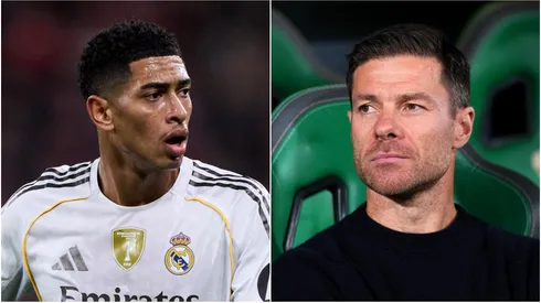 Jude Bellingham and Xabi Alonso, former head coach of Real Madrid.