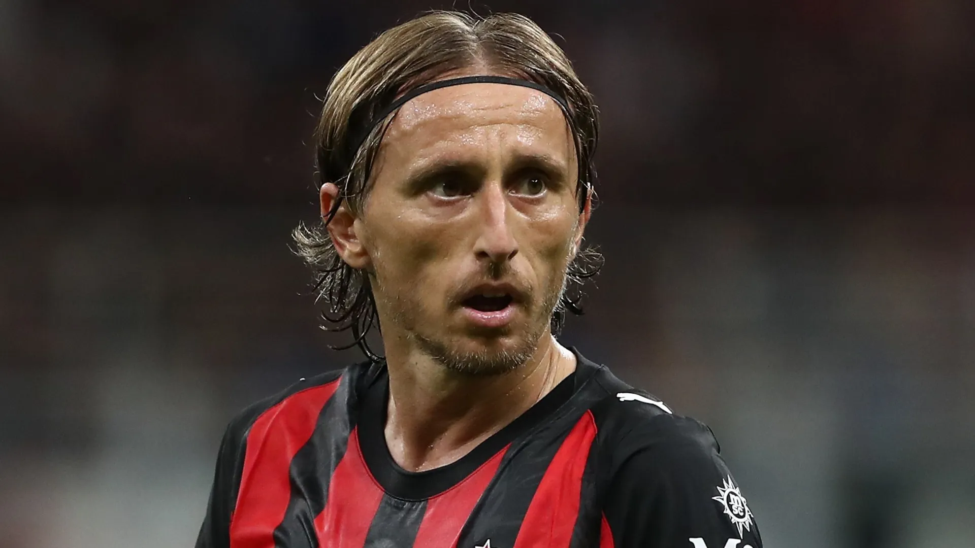 AC Milan's Luka Modric looks on