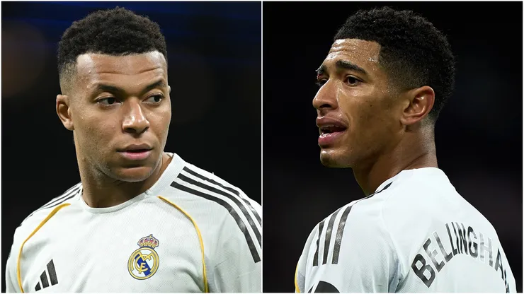 Real Madrid stars Kylian Mbappe and Jude Bellingham.
