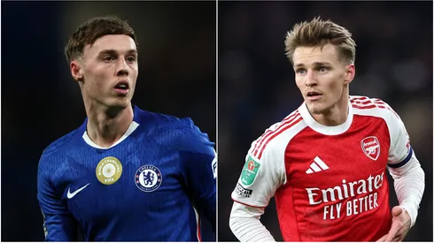 Cole Palmer of Chelsea and Martin Odegaard of Arsenal.