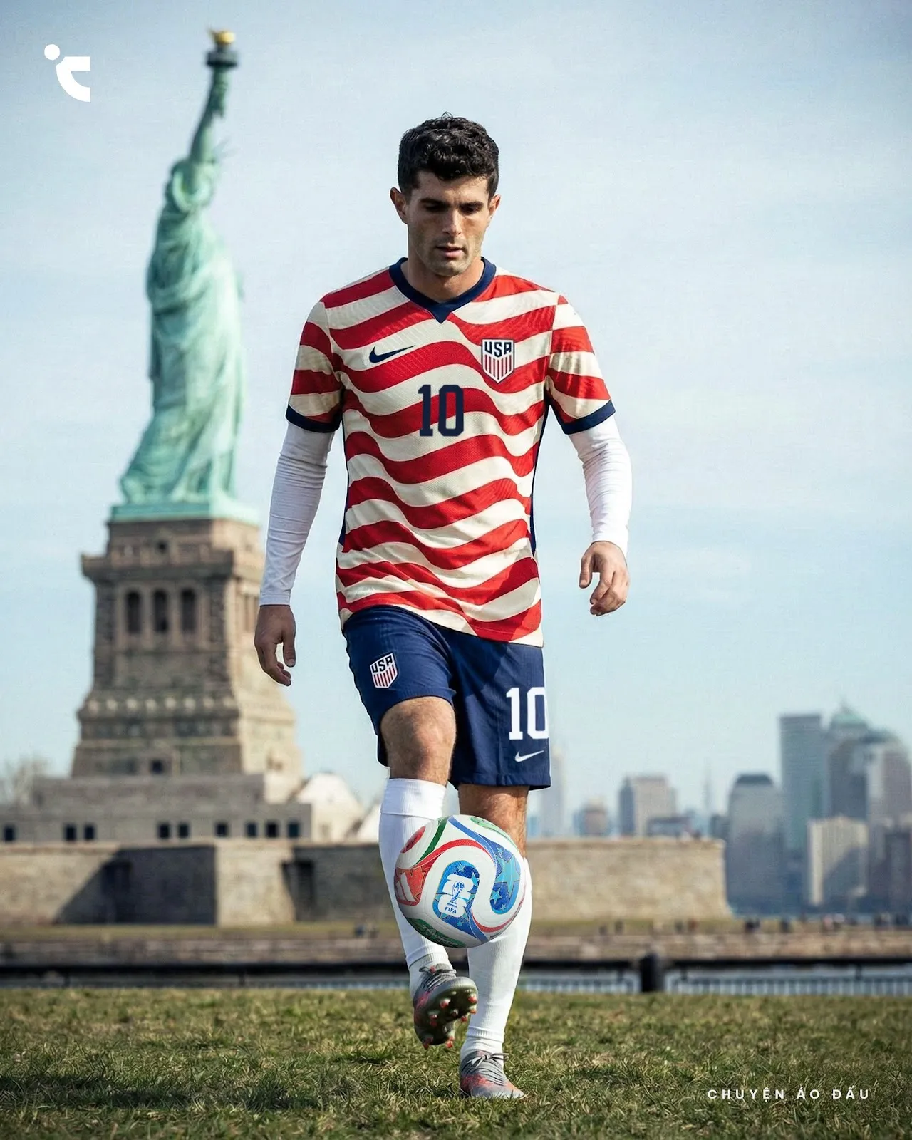 pulisic usmnt 2026 world cup kit