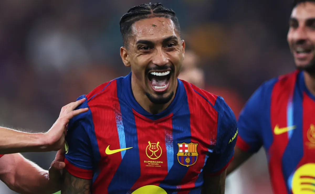 Raphinha turns Spanish Super Cup celebration into statement: Barcelona hero aims subtle seven-word jab at FIFA and Ballon d’Or jury