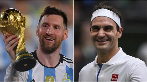 Lionel Messi (left) and Roger Federer (right)