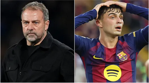 Hansi Flick, Head Coach of FC Barcelona and Pedri.