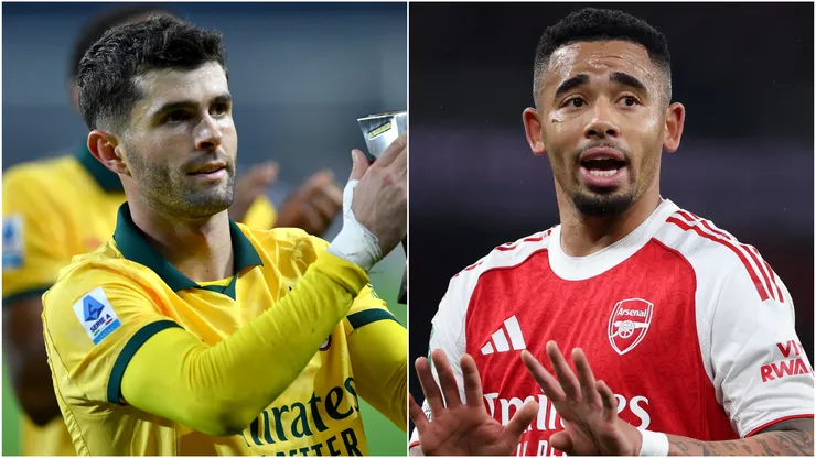 Christian Pulisic (left) and Gabriel Jesus (right)
