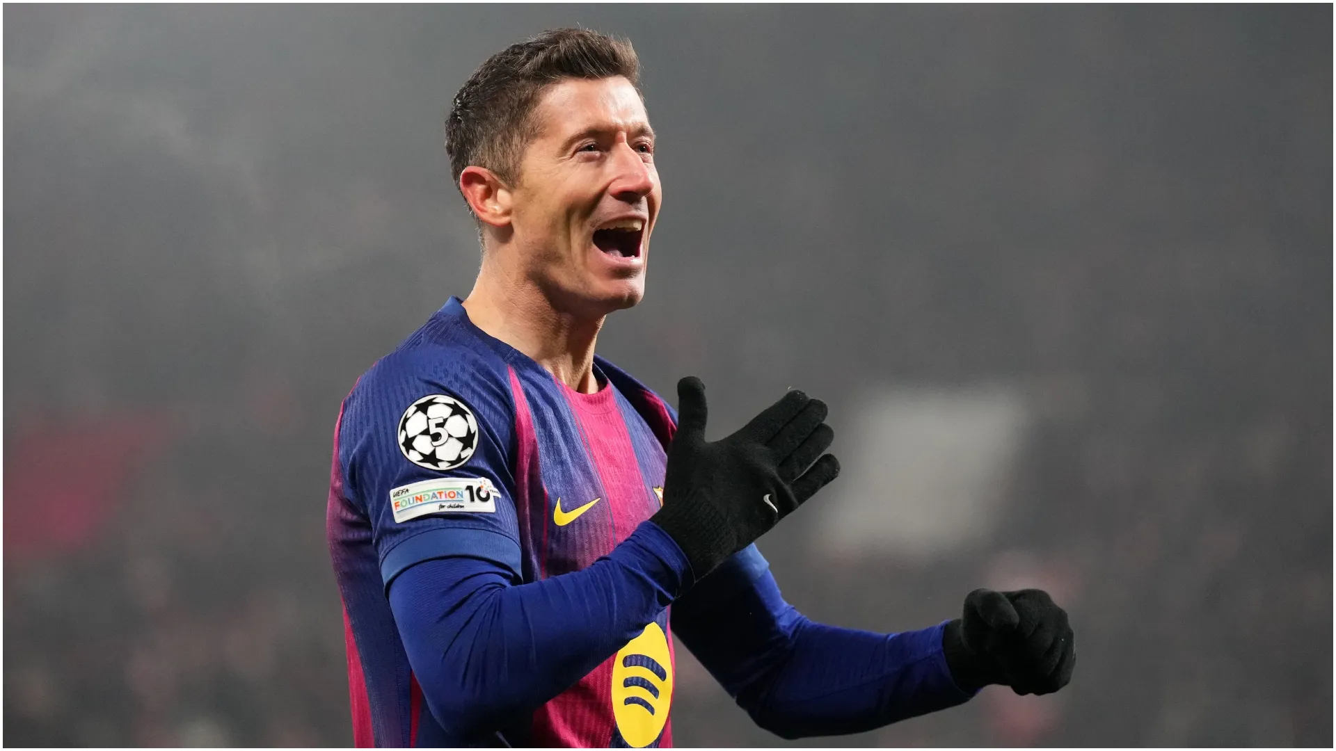 Barcelona's Robert Lewandowski
