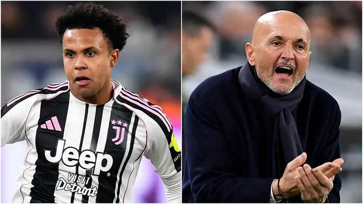 Juventus star Weston McKennie and head coach Luciano Spalletti.
