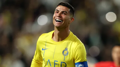 Cristiano Ronaldo of Al Nassr celebrating.