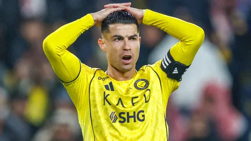Cristiano Ronaldo of team Al-Nassr FC during the Saudi Pro League game between Al Nassr and Al Taawoun