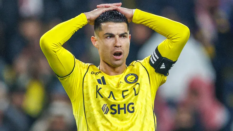 Cristiano Ronaldo of team Al-Nassr FC during the Saudi Pro League game between Al Nassr and Al Taawoun
