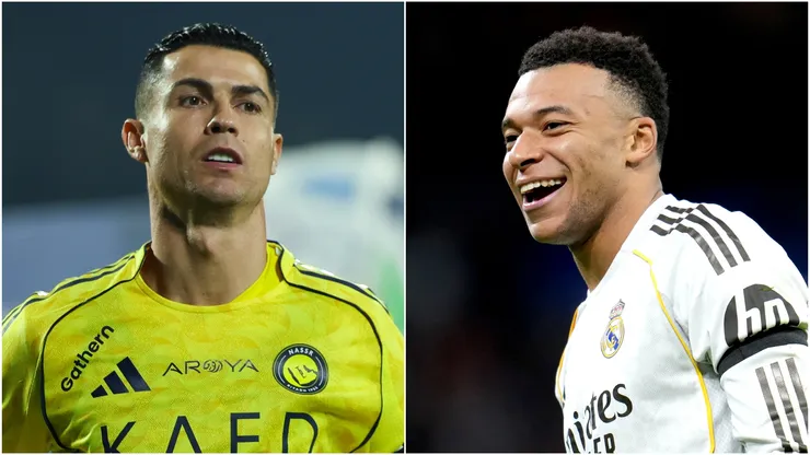 Cristiano Ronaldo of Al Nassr and Kylian Mbappe of Real Madrid.