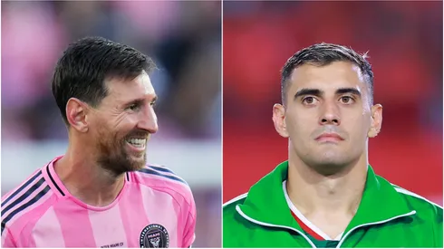 Inter Miami players Lionel Messi and German Berterame.